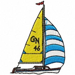 Boats Embroidery Design 12 Boats Embroidery Design 12